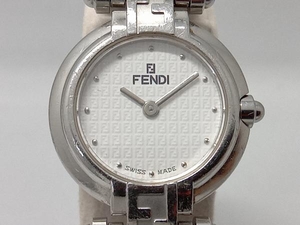 FENDI フェンディ 750L アナログ ホワイト文字盤 ズッカ 2針 レディース クォーツ