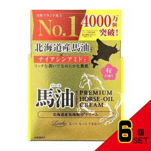 ロッシモイストエイド北海道産馬油スキンクリームプレミアム × 6点