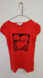 バーバリー 赤Tシャツ 10Y140 BRIT BURBERRY CHILDREN