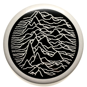 58mm デカ缶バッジ Joy Division Unknown Pleasures ジョイ・ディヴィジョン Ian Curtis New Order