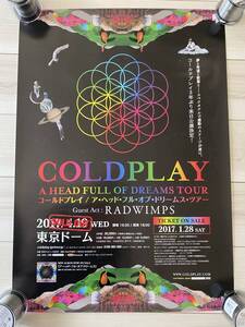 Coldplay 大型 ポスター 東京ドーム公演 限定 WORLD TOUR コールドプレイ