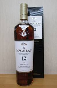 １円～　ザ・マッカラン The MACALLAN シェリーオーク12年　700ml　正規品　箱付き