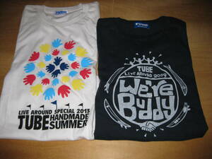 Tシャツ2枚 TUBE チューブ LIVE AROUND SPECIAL 2013 HANDMADE SUMMER / 2009 We 