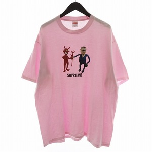 シュプリーム SUPREME 23SS Business Tee Tシャツ カットソー 半袖 デビル プリント XL ピンク /AN15 メンズ