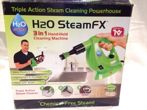 ★6655★三昧生活 H2O Steam FX 　スチームクリーナー　 KB-009A-GR　ハンディスチーマー　掃除道具