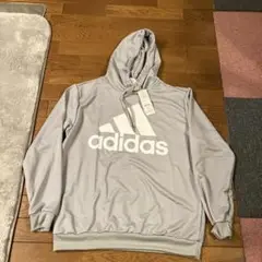 adidas グレー/ブラック パーカー JD9861 2XL