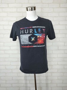 US アメリカ 古着 輸入品 半袖 プリント コットン 綿 Tシャツ Tシャツ サイズ M NIKE DRY FIT Huley X 黒 ブラック 096