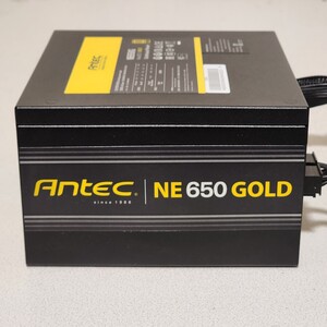 ANTEC NeoECO GOLD NE650G 650W 80PLUS GOLD認証 ATX電源ユニット セミプラグイン 動作確認済み PCパーツ (1)