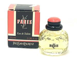 【B】【11848】☆★YSL　イヴサンローラン　PARIS　パリ　オードトワレ　7.5ml　ミニボトル　香水　ほぼ満量　現状品★☆