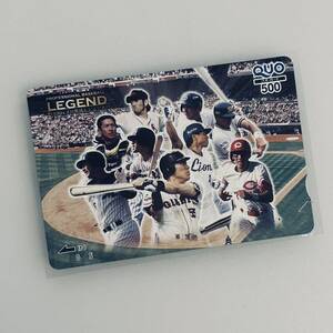 1990’s プロ野球レジェンド クオカード QUOカード500円分 PROFESSIONAL REGEND