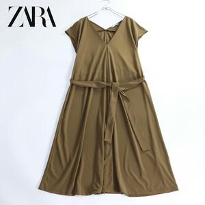 ZARA ザラ　ワンピース 半袖　レディース　M ブラウン