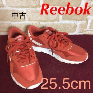 【売り切り!送料無料!】A-352 Reebok!スニーカー!赤!25.5cm!Reebok classic！かっこいい!普段履き!中古!