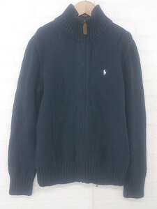 ◇ POLO RALPH LAUREN キッズ 子供服 ボーイズ 長袖 ニット ジャケット サイズM(10-12) ネイビー メンズ P