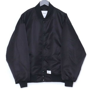 WTAPS TEAM JACKET NYLON TWILL 2 ブラック 212TQDT-JKM01 ダブルタップス チームボンバージャケット フライト ナイロンツイル