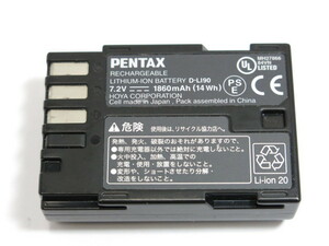 【 中古現状品 】PENTAX D-LI90 純正バッテリー ペンタックス [管ET639]