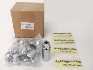 【ホイールナット】 NUT 20PCS/ADAPTER 1PCS 未使用品　個人保管品　100円スタート