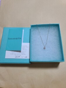 未使用　ティファニー TIFFANY&CO. ダイヤモンド ネックレス 44cm Pt プラチナ　 アクセサリー