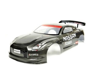 【１円即決】日産 R35 GTR タイプ カーボンブラック 1/10 ドリフトラジコンカー用スペアボディー ☆ドリラジボディー