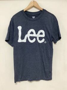 む1302 Lee リー 半袖Tシャツ M ネイビー ビッグロゴプリント コストコ