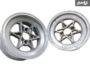 ●【売り切り】 SSR スピードスター 14インチ 6.5J +7 PCD114.3 4穴 4H ホイール 2本 深リム 当時物 旧車 AE86 ハコスカ サニトラ 棚V-4