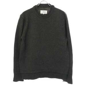 Maison Margiela 4 14 メゾン マルジェラ 4 14 22AW 5Gエルボーパッチプルオーバーニットセーター SI1GP0001 カーキ S IT6HZIMLQD1Q