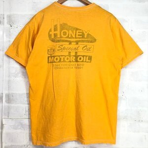 THE FLAT HEAD フラットヘッド HONEY MOTOR OIL 半袖 Tシャツ SIZE: 40 オレンジ MH632024070201