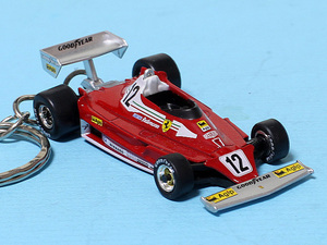 ★☆FERRARI☆フェラーリ 312 T2☆1977☆F1☆＃12 カルロス・アルベルト・ロイテマン☆ミニカー☆キーホルダー・アクセサリー☆★