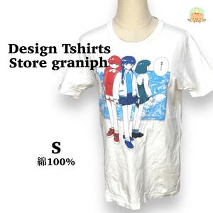 JD0041　デザインティーシャツストアグラニフ うえむら シンプル コラボ 半袖Tシャツ　【S】