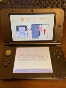 ニンテンドー3DSLL 初期化済み。