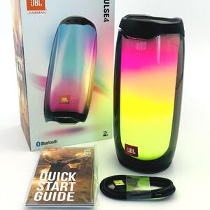 JBL by HARMAN ハーマン PULSE4 Bluetooth スピーカー ポータブル 防水 マルチカラーLED パーティ【動作OK 割れ箇所あり ジャンク】