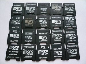 microSD → miniSDカード　変換アダプター　20枚セット　