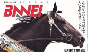 ●ばんえい競馬 北海道市営競馬組合テレカ