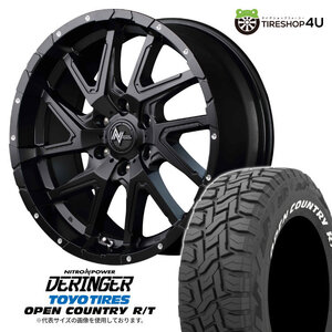 4本セット ナイトロパワー デリンジャー DERINGER 20x8.5J 6/139.7 +20 SGBK TOYO トーヨー オープンカントリーR/T 275/55R20 WL FJ