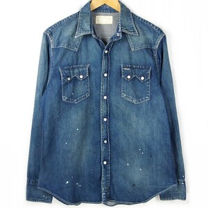 ■東洋 SUGAR CANE シュガーケーン / SC27745 / 8oz.DENIM WESTERN SHIRT / 日本製 / メンズ / インディゴ ウエスタン デニムシャツ size L