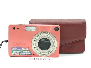 【z30209】美品 PENTAX ペンタックス Optio S4 オプティオ コンパクトデジタルカメラ 動作品 初期化済み バッテリー・ケース付き