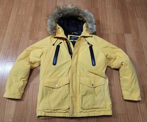 即決 早い者勝ち 断捨離中【SCHOTT ショット/】 SNORKEL DOWN PARKA (シュノーケルダウンパーカー サイズM カラー/黄色 極暖 