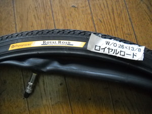 ★一輪分 26ｘ1 3/8 WO 自転車用 新品 タイヤ&チューブ パナソニック Panasonic パナレーサー ロイヤルロード ママチャリ シティサイクル★