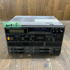 AV7-5 激安 カーステレオ MITSUBISHI National MB434167 CQ-LB566A 327583 カセット FM/AM テープデッキ 通電未確認 ジャンク