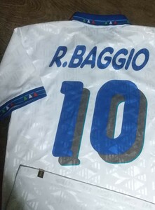 値下交渉 diadora RB10 ロベルト バッジョ 昇華プリント ネーム ＆ ナンバー ゲームシャツ 日本製 検/ 1994 ITALY BAGGIO イタリア代表 Y2K