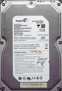 Seagate ST3300822AS 3.5インチ SATA300 300GB 5694回 8379時間 ジャンク