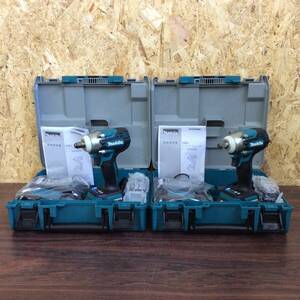 【RH-9033】未使用 makita マキタ 充電式インパクトレンチ TW300DRGX 純正18V6.0Ah バッテリ2個 充電器 2台セット