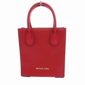 マイケルコース MICHAEL KORS 美品 マーサー 2way ミニハンドバッグ ショルダー レザー 35S1GM9T0L 赤 レッド /HO◆ 1223 レディース