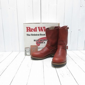 【7.5D 極美品 PT91プリント 箱付】REDWING レッドウィング 8271 エンジニア 赤茶 オロラセット スチールトゥ ブーツ 25.5cm USA製