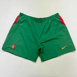 288 サッカー ポルトガル代表 ユニフォーム ショートパンツ NIKE ナイキ サイズL ショーツ ロゴワッペン スウッシュ刺繍 スポーツ 40722V