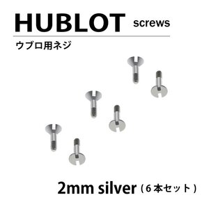 【メール便送料無料】 HUBLOT ウブロ 用 ネジ 2mm 6本セット ベゼル / 時計部品 時計ネジ H型ネジ Hネジ