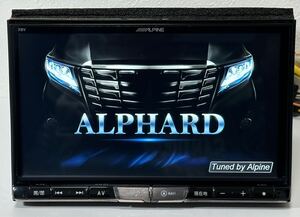 ※配線付き※ ALPINEアルパイン 8インチ ナビ 2016年地図 X8V ALPHARDアルファード フルセグ 地デジTV/ DVD/CD/ Bluetooth/AM/FM/ AUX/SD