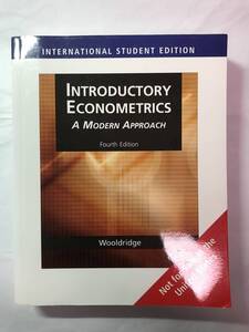 [578]【古本】Wooldridge Introductory Econometrics 4th ed. 計量経済学 付録なし 