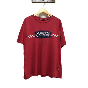 【980円スタート】USA 古着 半袖 Tシャツ コカ・コーラ 企業系 ロゴ プリント ストリート メンズXL オーバーサイズ 大きいサイズ BA0324