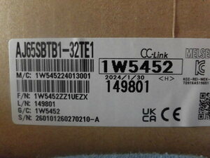 三菱シーケンサー　AJ65SBTB1-32TE1 CC-LINK　出力ユニット 2024年1月30日製造 未使用 新品　未開封 ６ヶ月保証　在庫複数有り