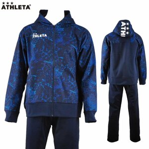 1677240-ATHLETA/ストレッチ トレーニングウェア 上下セット 裏起毛 ウォームアップ 移動着 メンズ/